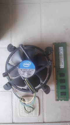 4GB DDR3 Ram + Intel CPU Cooler For Sale