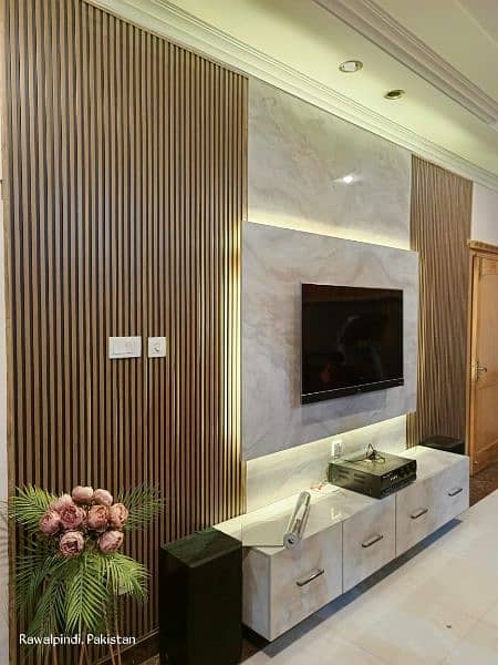 Wall paper PVC panel ceilings wooden flooring  grass carpet glass 8