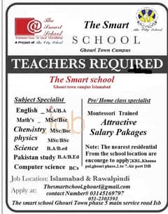 TEACHING+LOWER STAFF REQUIRED (FEMALE)