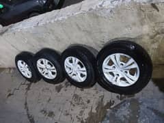 12inch Alloy Rims with tubeless tyres good condition