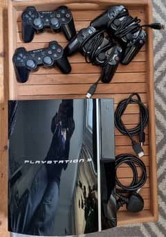 PlayStation 3 (Ps3) jailbreak with 500gb hard 4 joysticks
