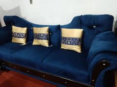 6 seater velvet poshish sofa set