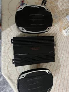 pioneer speakers and solid audio 4 channel amplifiee