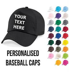 Customized Caps | Caps For Events| Black And White Caps| Printed Caps