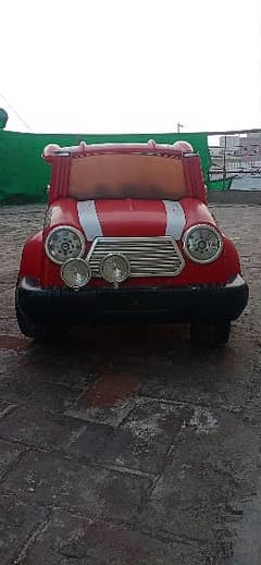 red bettery car