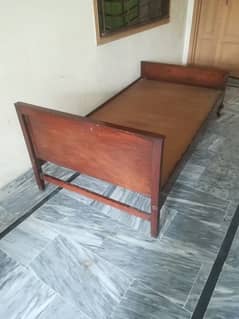 single wood sheesham bed