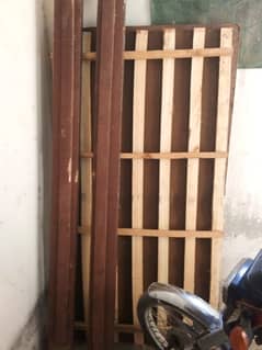 King size wooden bed set for sale