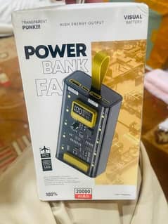 20000 MAH Transparent Power bank 66W