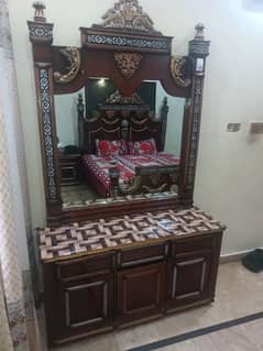double size bed  sides table  dressing table  new condition