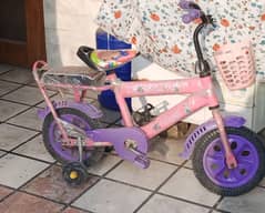 Bicycle for girls in pink color. . . . Barbie Theme