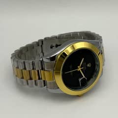 men,s stainless steel analogue watch