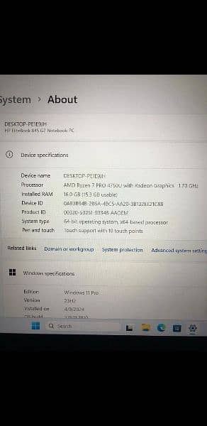 hp notebook 845 G7 3