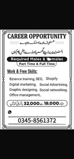 FULL TIME AND PART TIME E-COMMERANCE JOB AVAILABLE