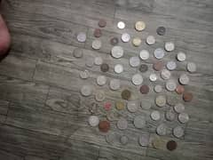 Pakistani old coin and other countries old coins