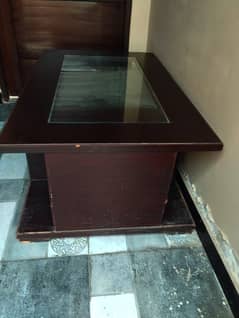 Coffee table with two big drawers 3-5 feet  ph# 0323-4357599