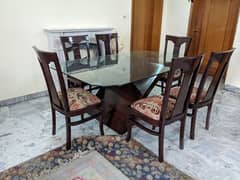 Custom Design Dining Table set with 6 chairs