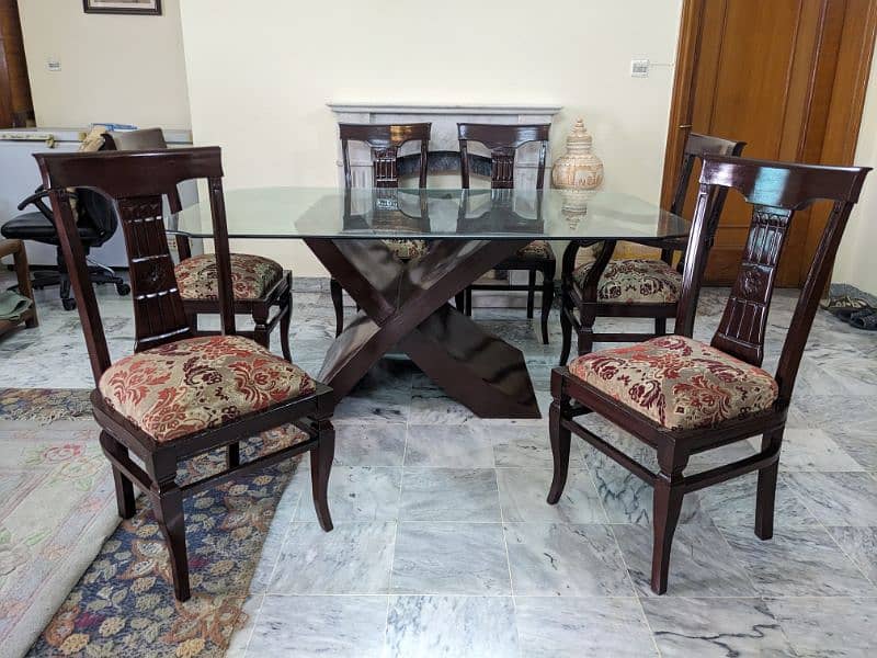 Custom Design Dining Table set with 6 chairs 8