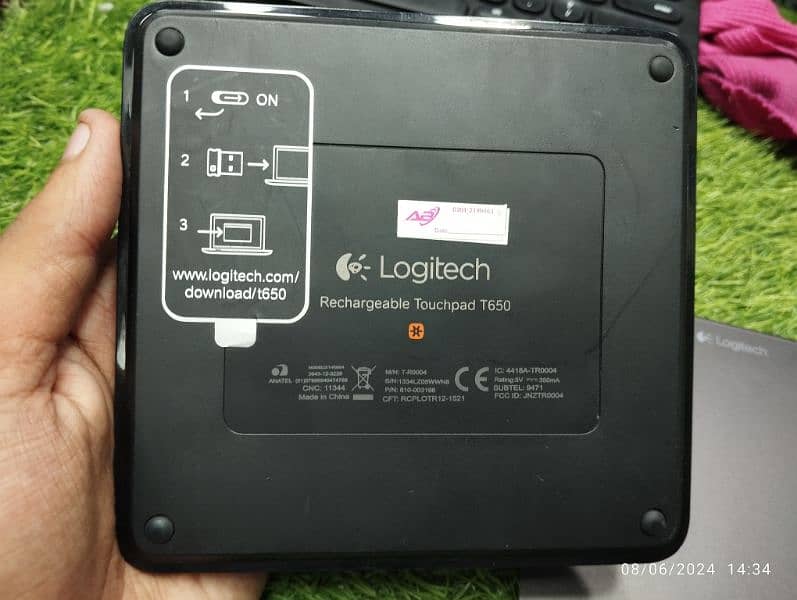 Logitech touchpad rechargeable T650 modal mx master mx keys m720 mouse 1