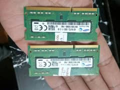 DDR 3 4gb 2 rams for laptop