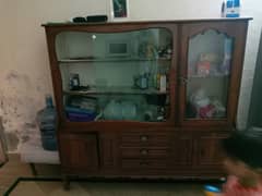 WOODEN SHOW CASE AND DRESSING FOR SALE IN MODEL TOWN R BLOCK LAHORE. 0