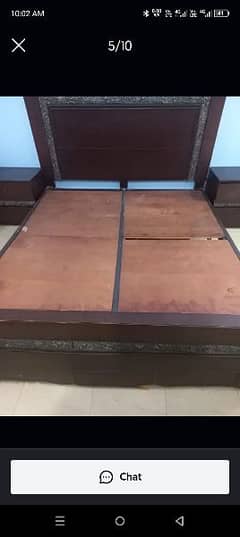 double bed set 2 side table