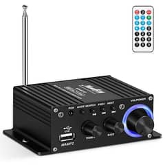 Moukey Portable Home Audio Amplifier, Mini Stereo Amplifier Bluetooth
