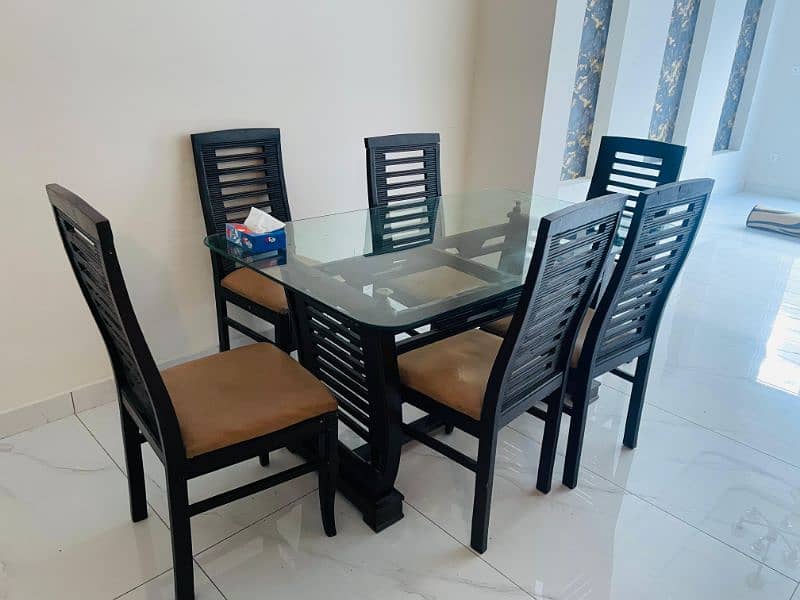 dining table/ six seater/ wooden dining table/ dining for sale 1