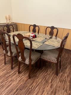 6 SEATER DINING TABLE SHEESHAM WOOD