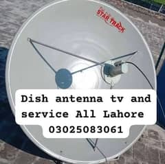 Dish antenna tv and service all Lahore  03025083061
