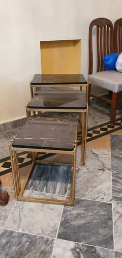 New table nest for sale. Marble tables