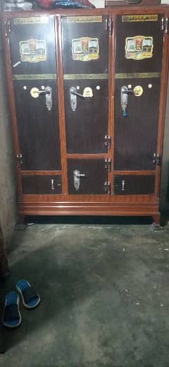 3 door iron wardrobe