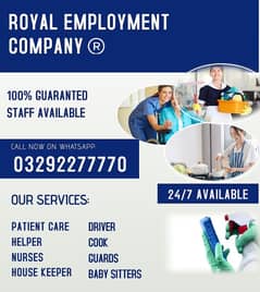 Provide Maid , Driver, Helper, Couples, Patient Care, Cook Available