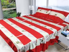 frill and patch Double Size Bed Sheet