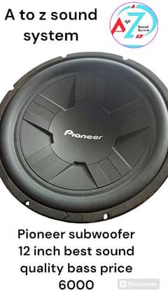 pioneer subwoofer 12 inch best sound quality