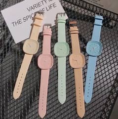 square shape hot watches for girl