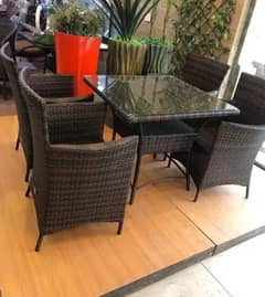 rattan dining table set/garden chairs/outdoor Restaurant furniture