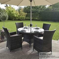rattan dining table set/garden chairs/outdoor Restaurant furniture