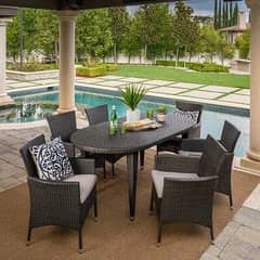 rattan dining table set/garden chairs/outdoor Restaurant furniture