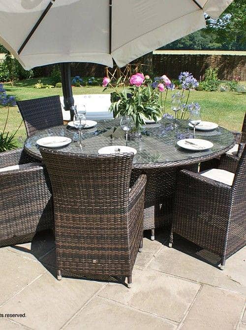 rattan dining table set/garden chairs/outdoor Restaurant furniture 5