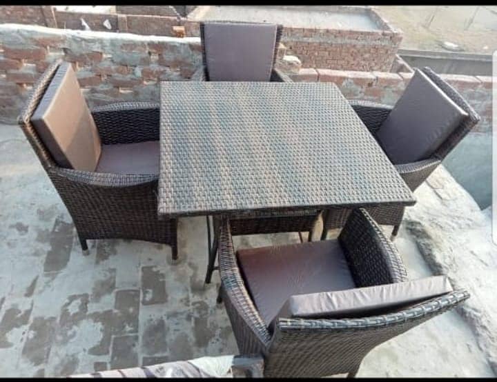 rattan dining table set/garden chairs/outdoor Restaurant furniture 11