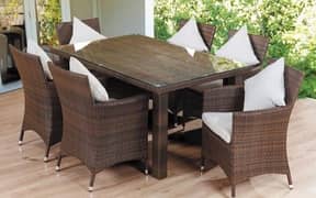 rattan dining table set/garden chairs/outdoor Restaurant furniture