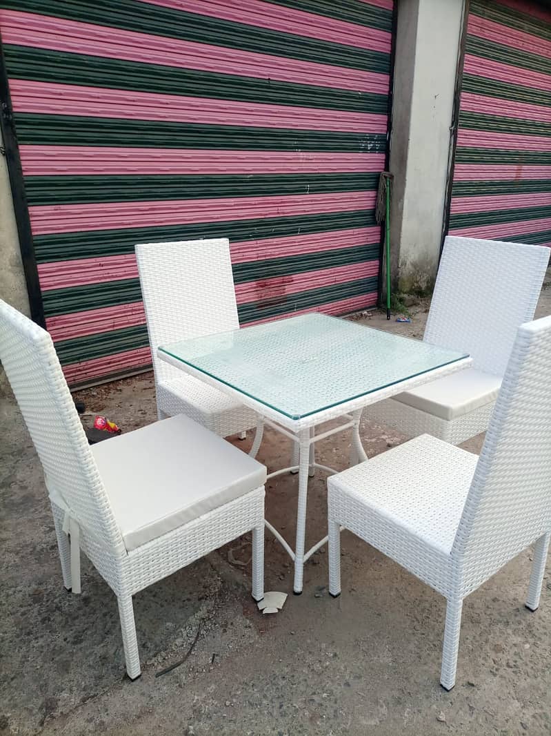 rattan dining table set/garden chairs/outdoor Restaurant furniture 1