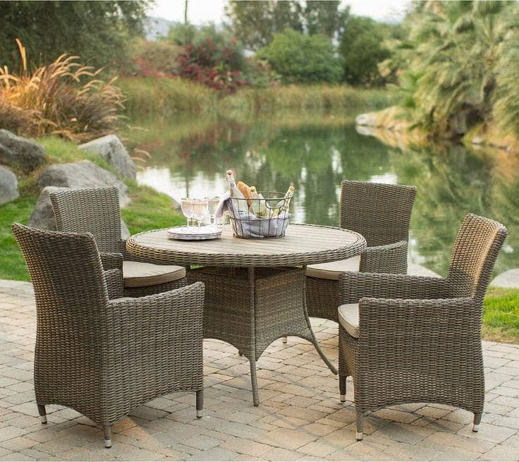 rattan dining table set/garden chairs/outdoor Restaurant furniture 15