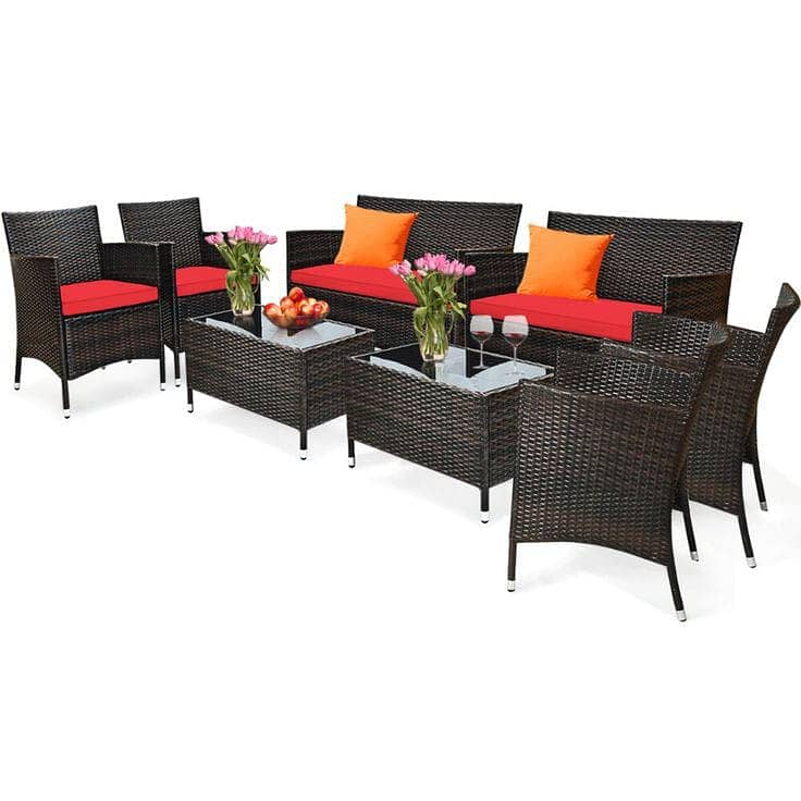 rattan dining table set/garden chairs/outdoor Restaurant furniture 17