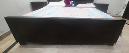 Bed with side tables for sale