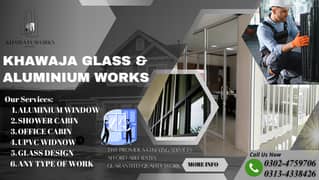 ALUMINIUM & GLASS WORKS ( SERVICES Glass Office Cabin | Glass Stairs