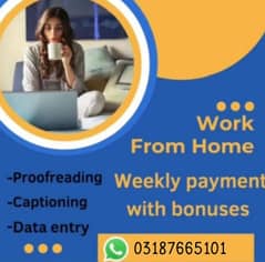 Online Work Available