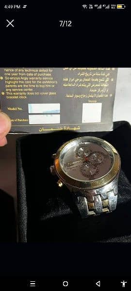 La cavalera men's watch it's original came from saudi Arabia 6