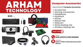 Gaming Accessories / Headphone / Keyboard / Mouse / Mouse Pad / Webcam