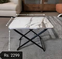 1 Pc Foldable and Adjustable Coffee Table in 3 Designs